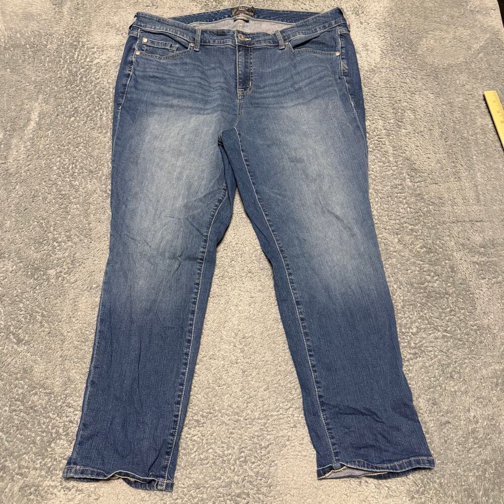 Torrid Jeans Womens 18 Short (39x27) Blue Boyfriend Straight Stretch Plus